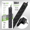 Live-Power LP1008 5 розеток 10 m Black